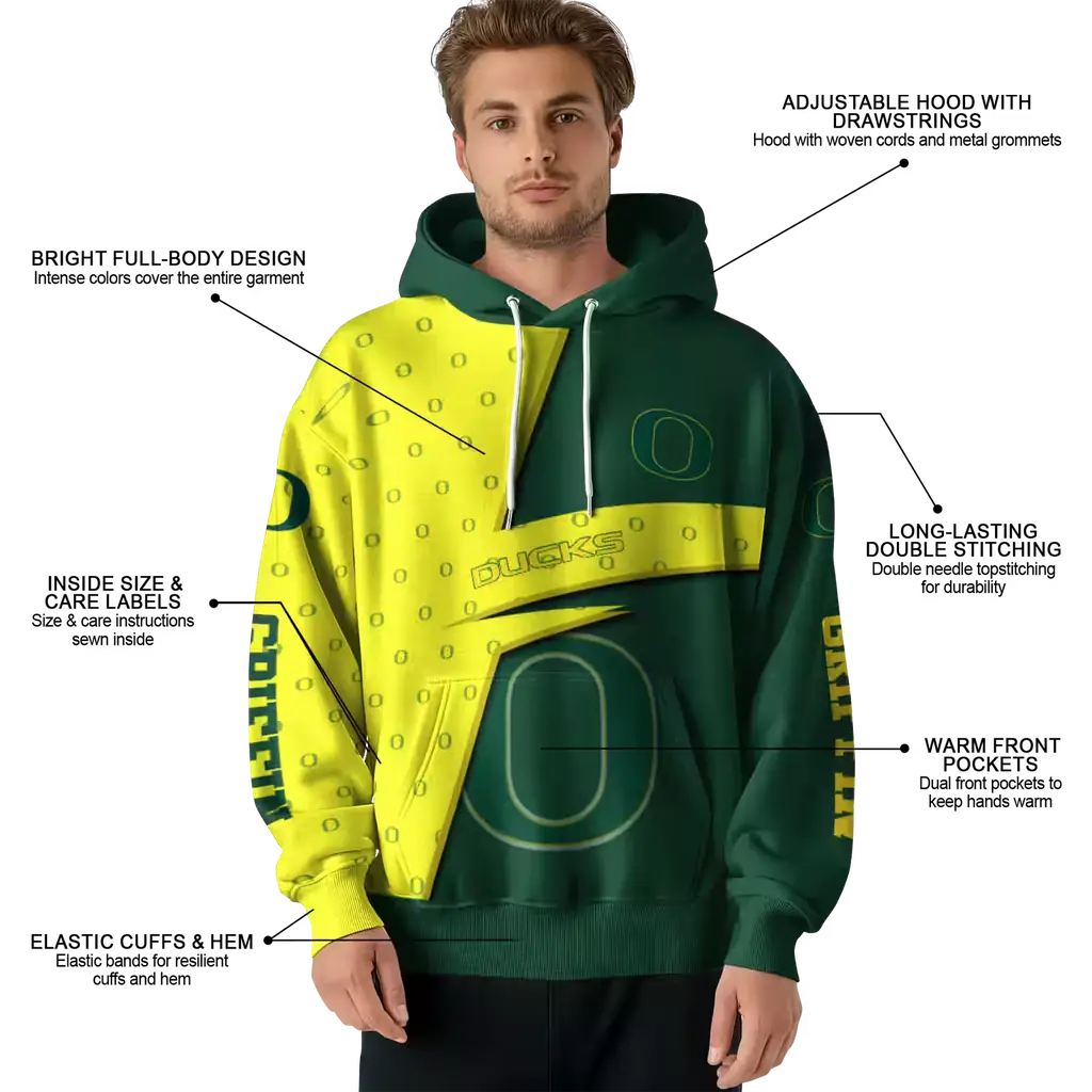 personalized oregon ducks abstract shape green hoodie latest model personalized oregon ducks abstract shape green hoodie latest model