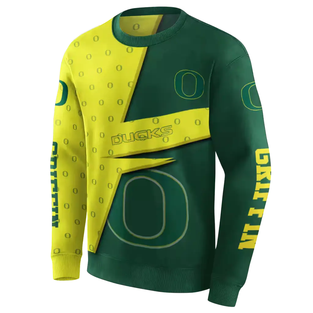 personalized oregon ducks abstract shape green hoodie new arrival personalized oregon ducks abstract shape green hoodie new arrival
