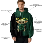 personalized oregon ducks baby yoda green black hoodie best selling