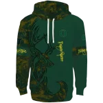 personalized oregon ducks deer silhouette green hoodie best selling