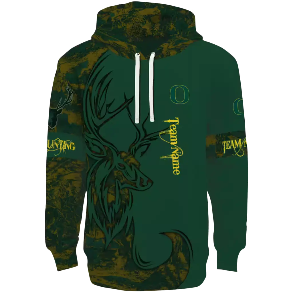 personalized oregon ducks deer silhouette green hoodie best selling personalized oregon ducks deer silhouette green hoodie best selling