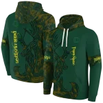 personalized oregon ducks deer silhouette green hoodie best selling