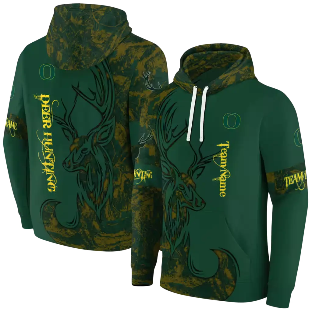 personalized oregon ducks deer silhouette green hoodie fashion forward personalized oregon ducks deer silhouette green hoodie fashion forward