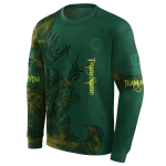 personalized oregon ducks deer silhouette green hoodie best selling