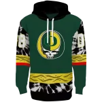 personalized oregon ducks grateful vibes green hoodie best selling