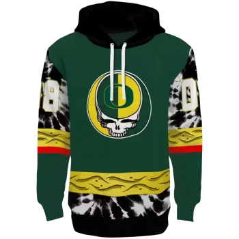 personalized oregon ducks grateful vibes green hoodie best selling