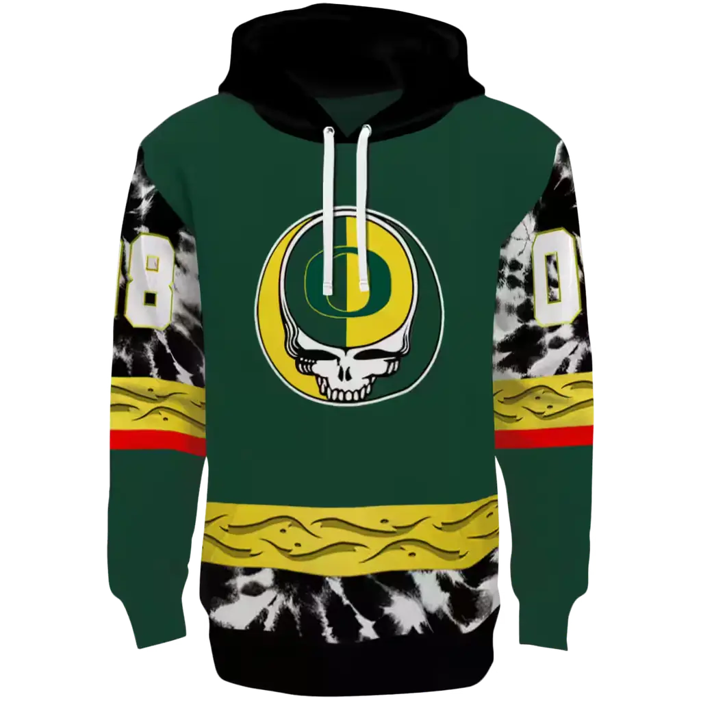 personalized oregon ducks grateful vibes green hoodie best selling personalized oregon ducks grateful vibes green hoodie best selling