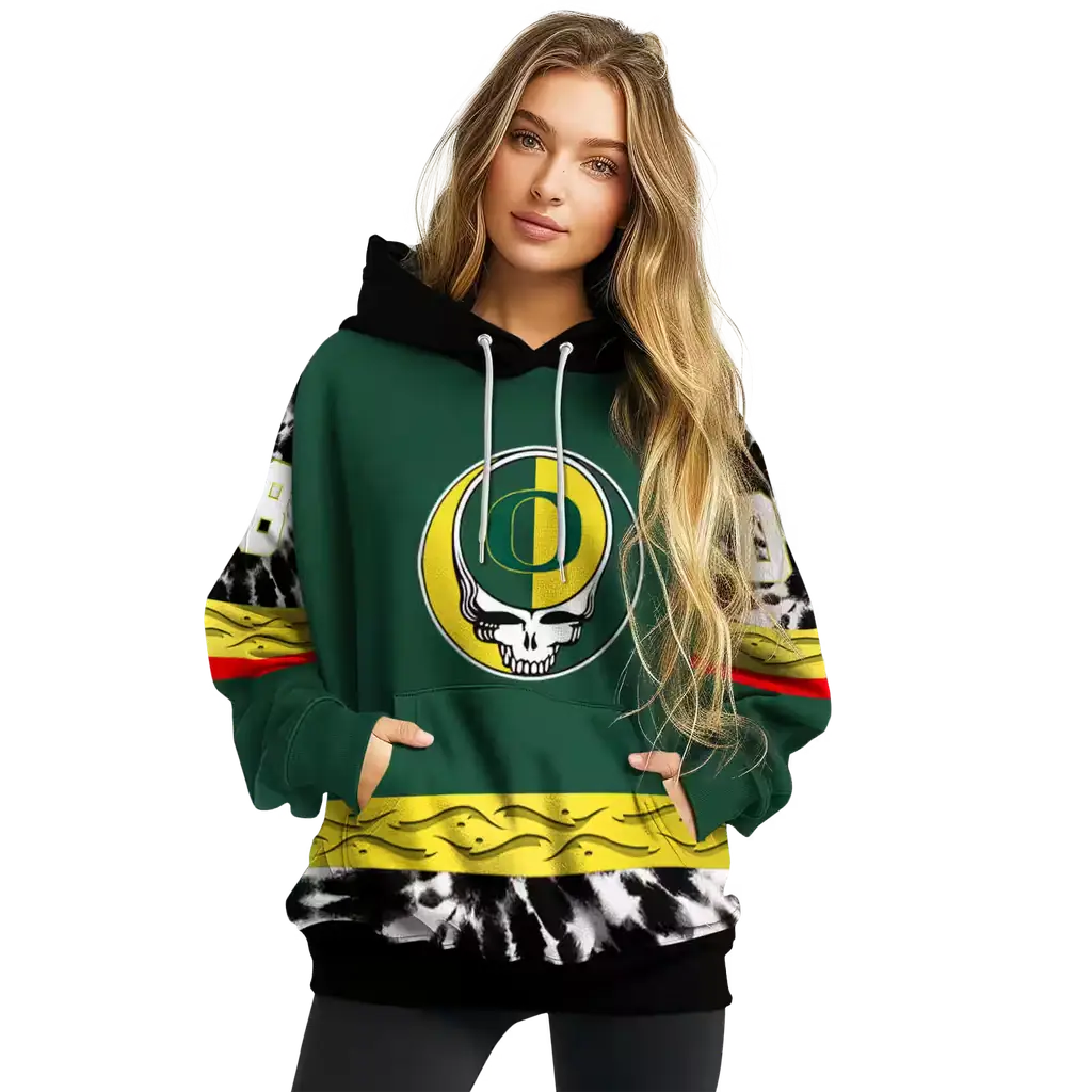 personalized oregon ducks grateful vibes green hoodie high quality personalized oregon ducks grateful vibes green hoodie high quality