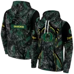 personalized oregon ducks hunting theme green black hoodie best selling