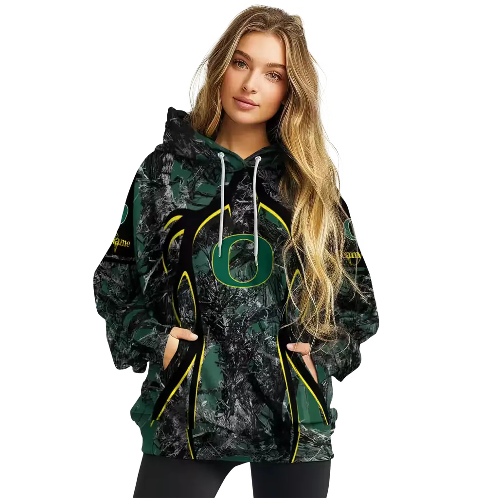personalized oregon ducks hunting theme green black hoodie high quality personalized oregon ducks hunting theme green black hoodie high quality