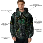 personalized oregon ducks hunting theme green black hoodie best selling