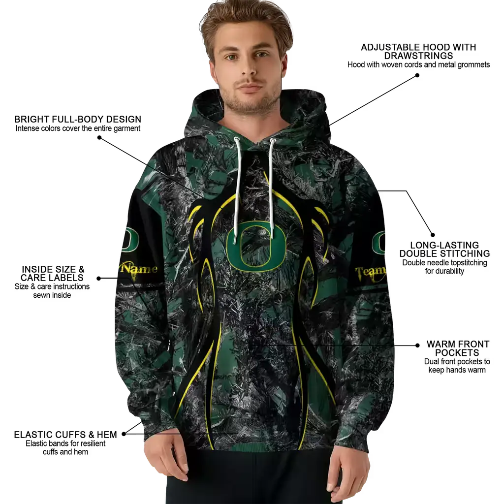 personalized oregon ducks hunting theme green black hoodie latest model personalized oregon ducks hunting theme green black hoodie latest model
