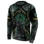 personalized oregon ducks hunting theme green black hoodie best selling