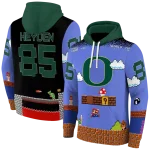 personalized oregon ducks mario blue black hoodie best selling