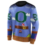 personalized oregon ducks mario blue black hoodie best selling