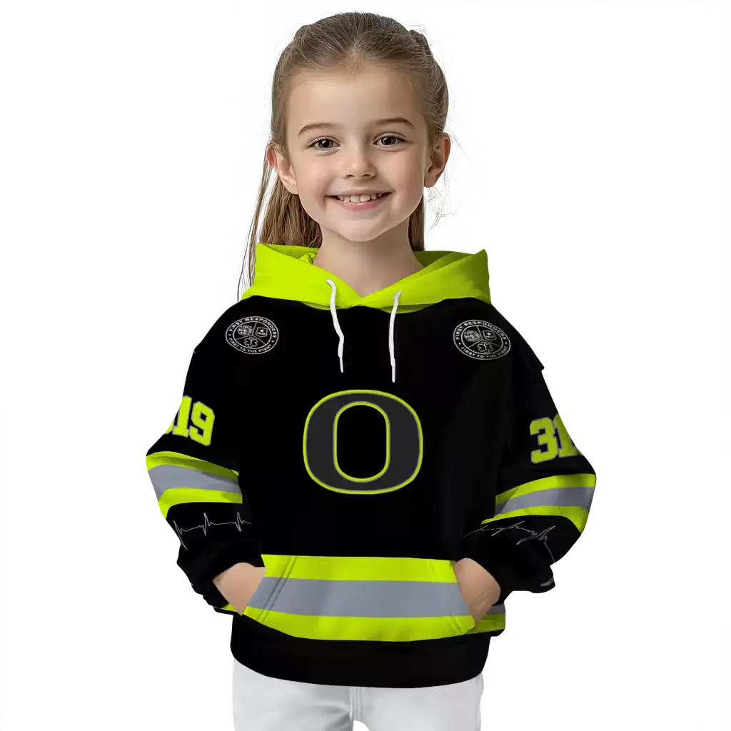 personalized oregon ducks safety motif black neon green hoodie top rated personalized oregon ducks safety motif black neon green hoodie top rated