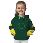 personalized oregon ducks striped sleeves green hoodie best selling