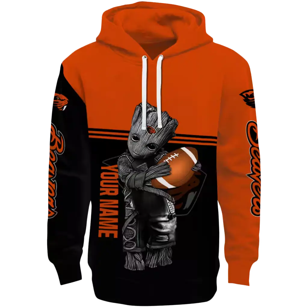 personalized oregon state beavers baby groot orange black hoodie best selling personalized oregon state beavers baby groot orange black hoodie best selling