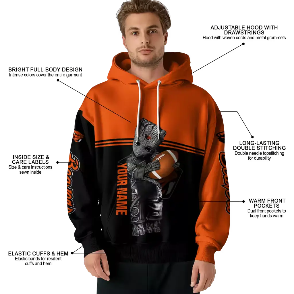 personalized oregon state beavers baby groot orange black hoodie latest model personalized oregon state beavers baby groot orange black hoodie latest model