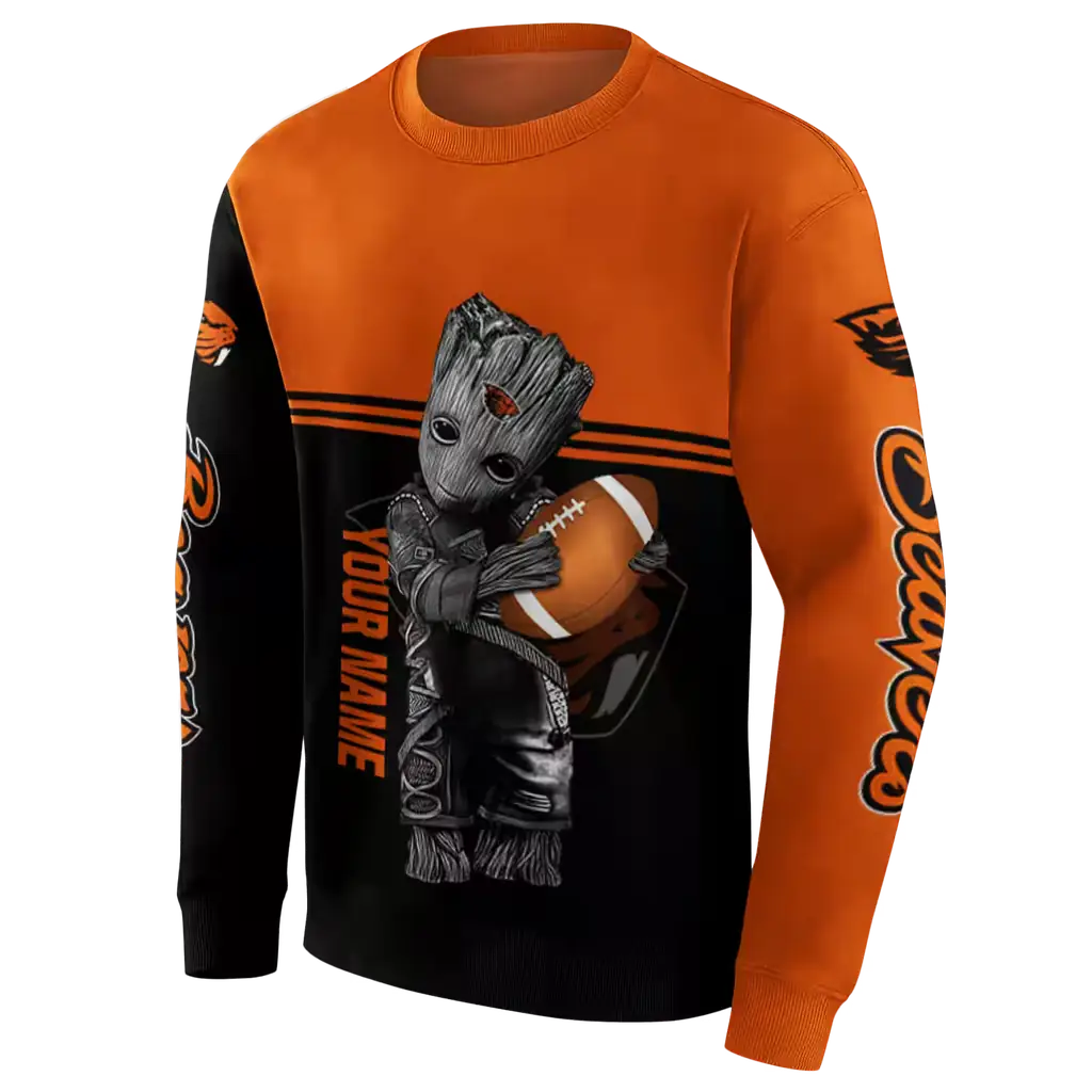 personalized oregon state beavers baby groot orange black hoodie new arrival personalized oregon state beavers baby groot orange black hoodie new arrival
