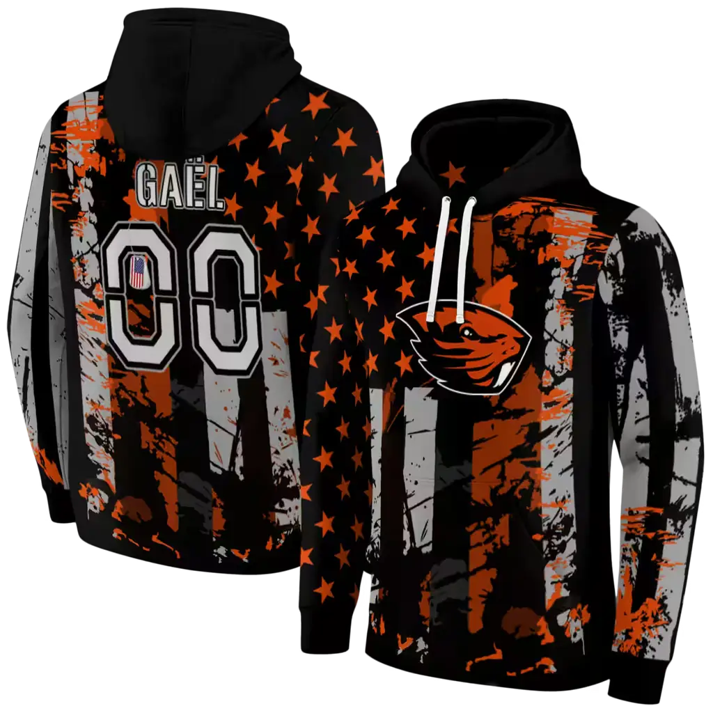 personalized oregon state beavers distressed flag orange black hoodie fashion forward personalized oregon state beavers distressed flag orange black hoodie fashion forward