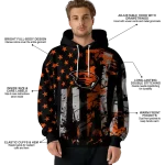 personalized oregon state beavers distressed flag orange black hoodie best selling