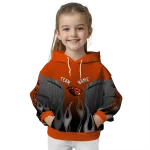 personalized oregon state beavers flame design orange hoodie best selling