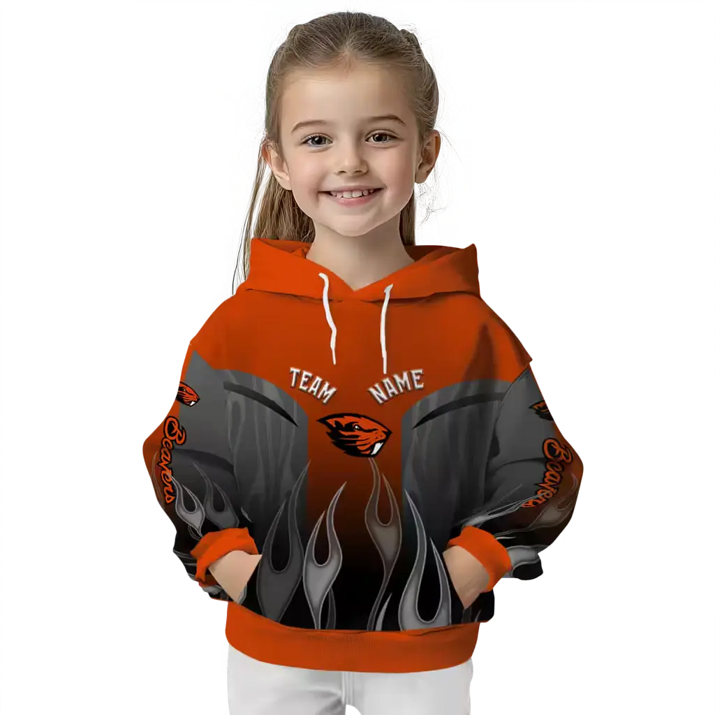 personalized oregon state beavers flame design orange hoodie top rated personalized oregon state beavers flame design orange hoodie top rated
