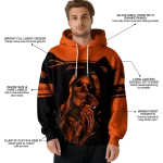 personalized oregon state beavers grim reaper orange black hoodie best selling