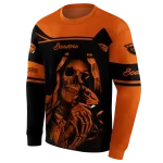 personalized oregon state beavers grim reaper orange black hoodie best selling