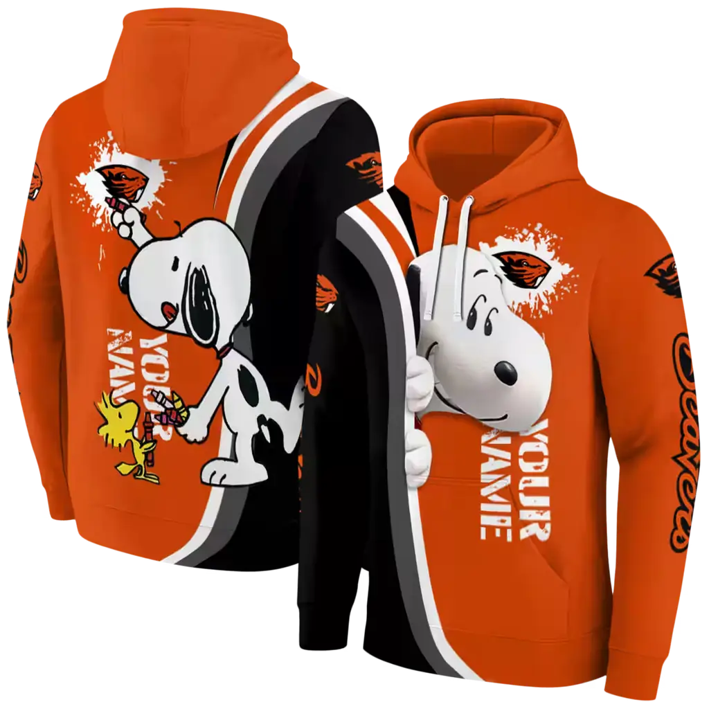 personalized oregon state beavers peeking snoopy orange hoodie fashion forward personalized oregon state beavers peeking snoopy orange hoodie fashion forward