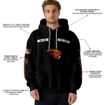 personalized oregon state beavers punisher skull black hoodie best selling