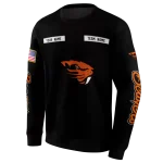 personalized oregon state beavers punisher skull black hoodie best selling