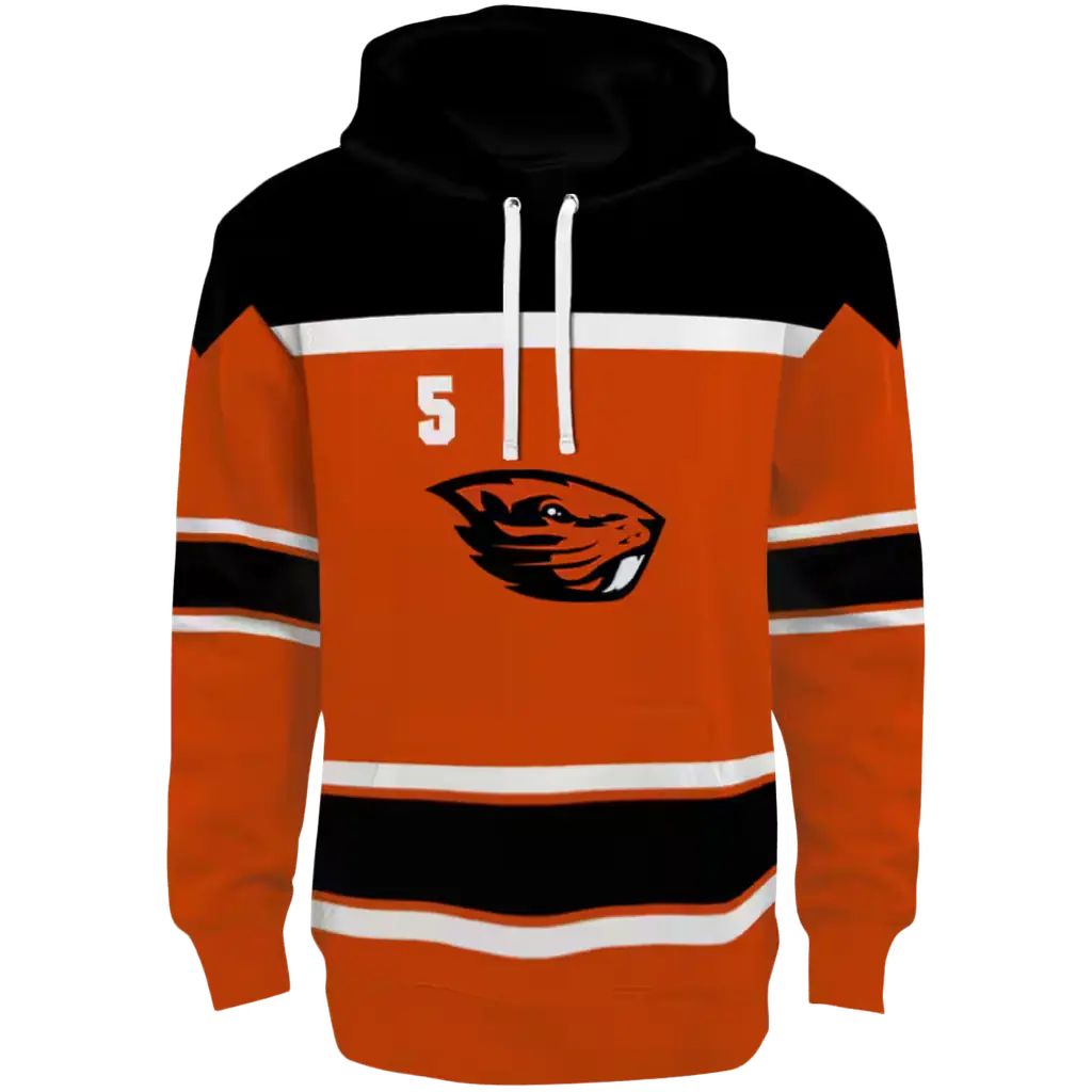 personalized oregon state beavers striped pattern orange hoodie best selling personalized oregon state beavers striped pattern orange hoodie best selling