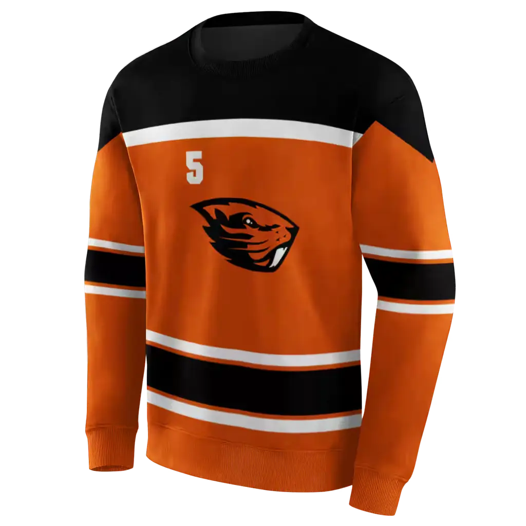 personalized oregon state beavers striped pattern orange hoodie new arrival personalized oregon state beavers striped pattern orange hoodie new arrival