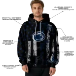personalized penn state nittany lions distressed flag blue black hoodie best selling