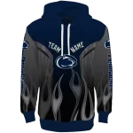 personalized penn state nittany lions flame design blue hoodie best selling