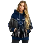 personalized penn state nittany lions flame design blue hoodie best selling