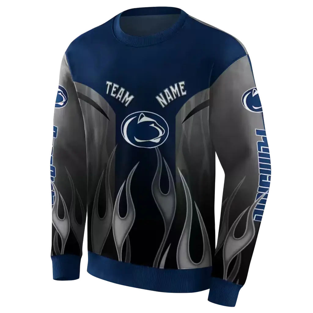personalized penn state nittany lions flame design blue hoodie new arrival personalized penn state nittany lions flame design blue hoodie new arrival