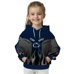 personalized penn state nittany lions flame design blue hoodie best selling