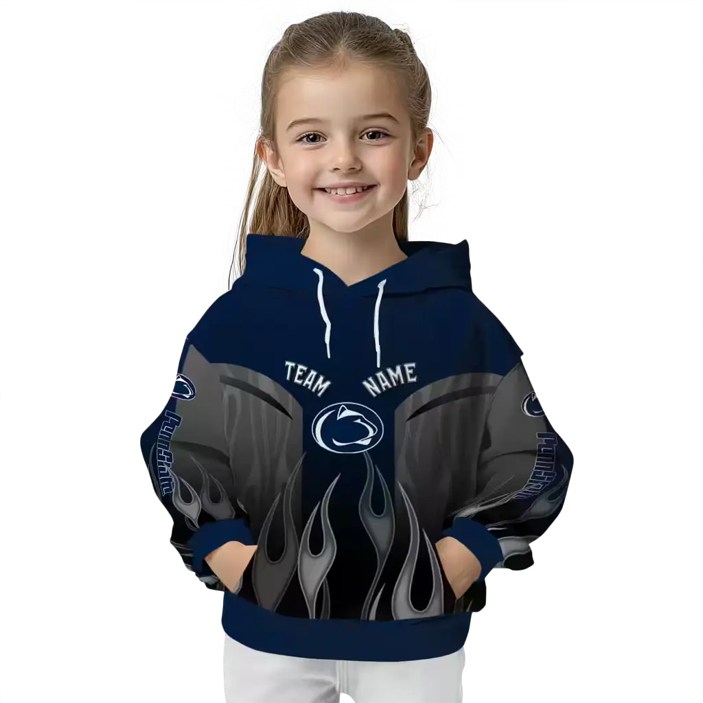 personalized penn state nittany lions flame design blue hoodie top rated personalized penn state nittany lions flame design blue hoodie top rated