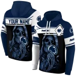 personalized penn state nittany lions grim reaper blue black hoodie best selling