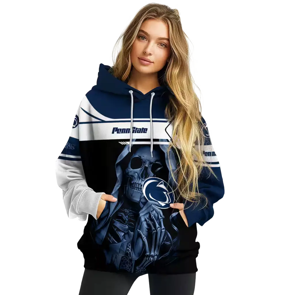 personalized penn state nittany lions grim reaper blue black hoodie high quality personalized penn state nittany lions grim reaper blue black hoodie high quality