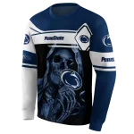 personalized penn state nittany lions grim reaper blue black hoodie best selling