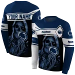 personalized penn state nittany lions grim reaper blue black hoodie best selling