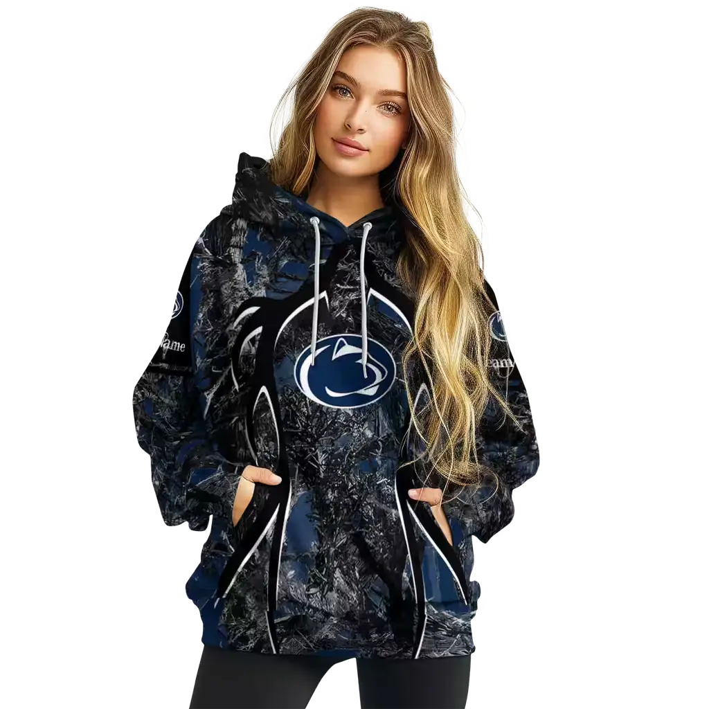 personalized penn state nittany lions hunting theme blue black hoodie high quality personalized penn state nittany lions hunting theme blue black hoodie high quality