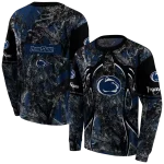 personalized penn state nittany lions hunting theme blue black hoodie best selling