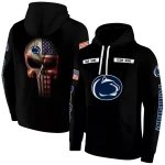personalized penn state nittany lions punisher skull black hoodie best selling