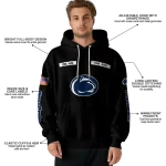 personalized penn state nittany lions punisher skull black hoodie best selling