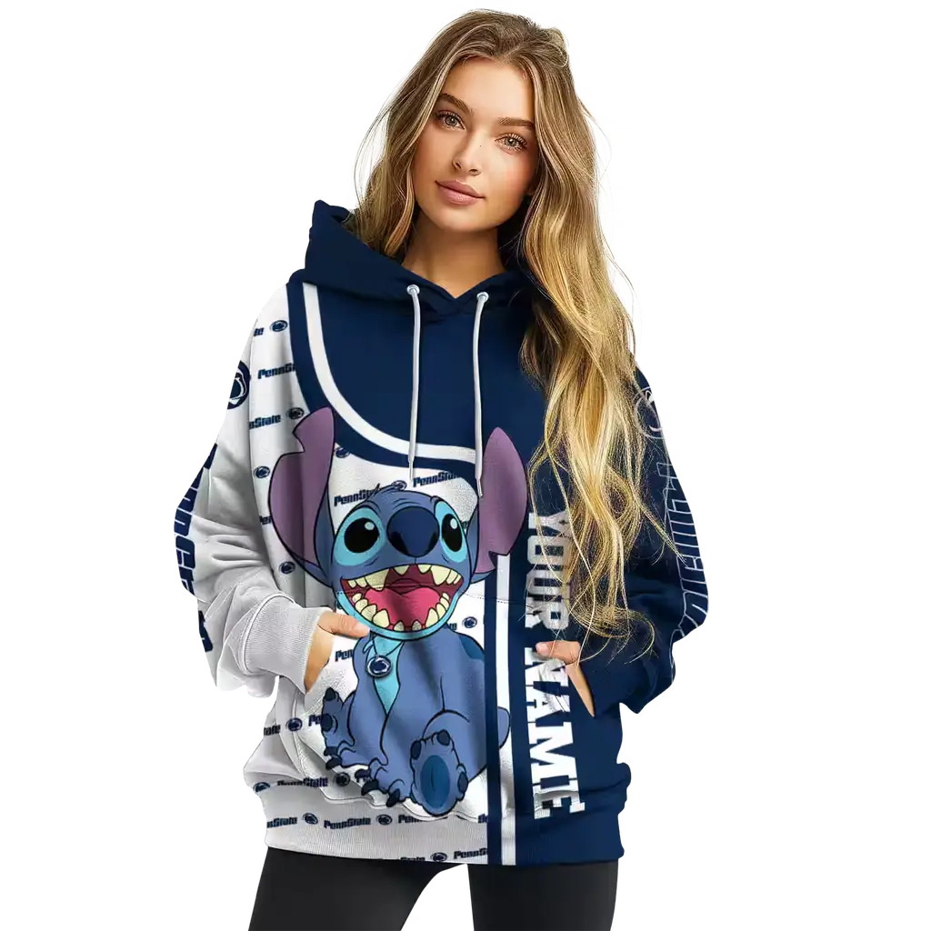 personalized penn state nittany lions stitch blue hoodie high quality personalized penn state nittany lions stitch blue hoodie high quality